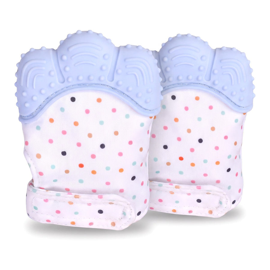 Teething mitten — Blue (pair)