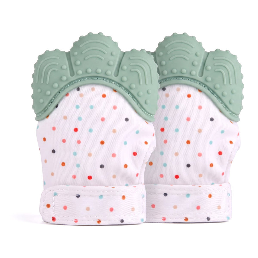 Teething mitten — Green (pair)